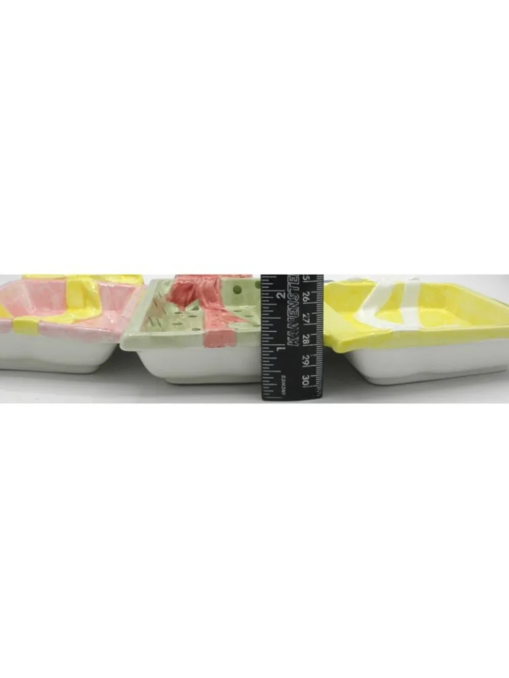 RCPC Ceramic 3-Section Christmas Present Gift Box Serving Tray w/Spode Box